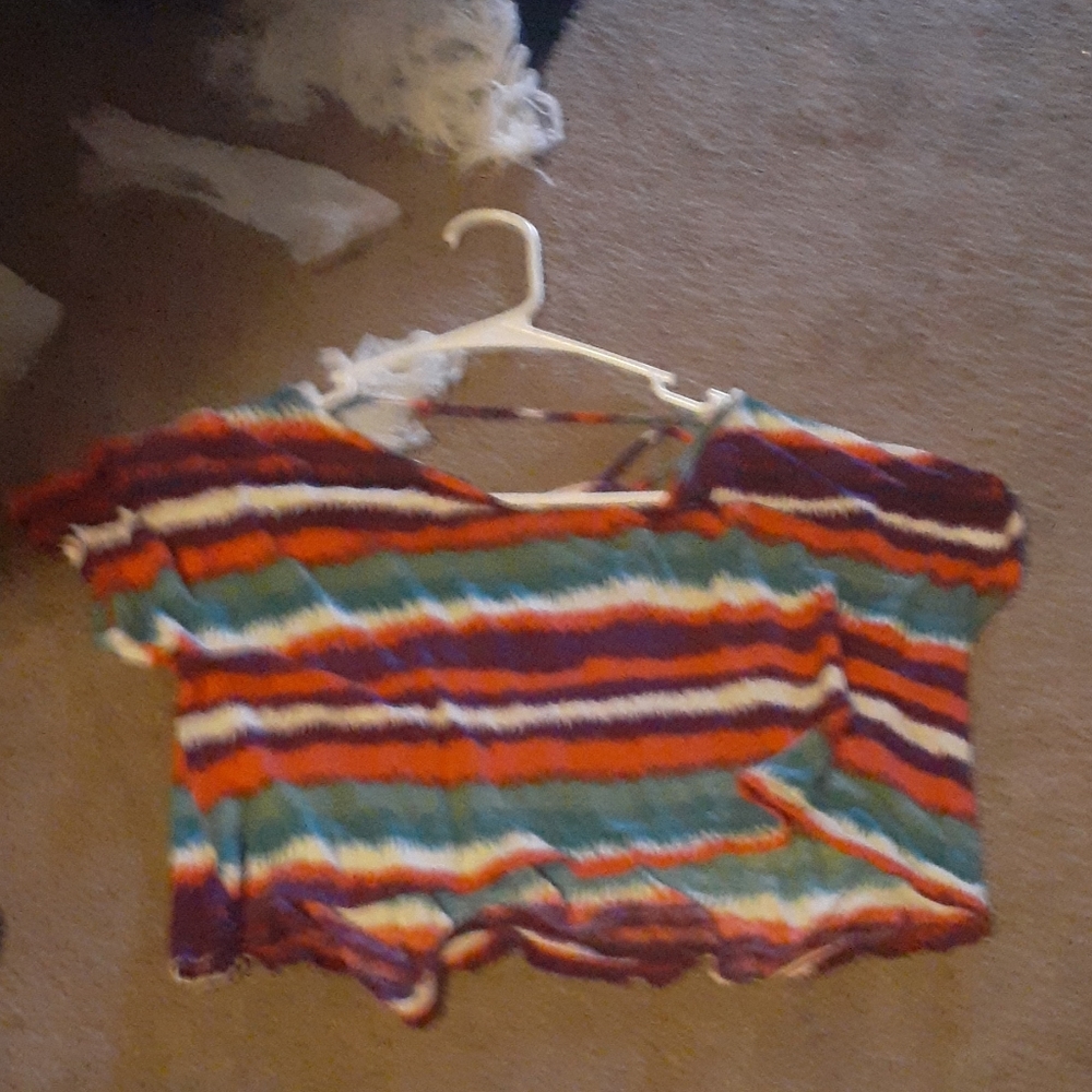 Striped crop top